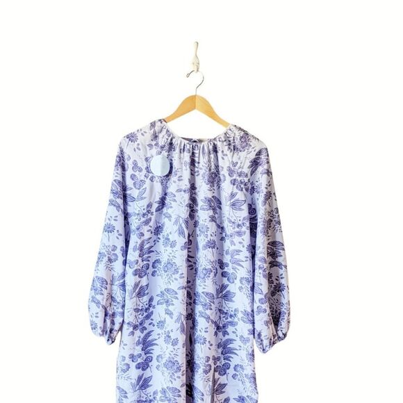 Hill House Ditzy‎ Floral Maxi Dress Simone Lilac Floral Crepe Sz M NWT - Picture 8 of 14